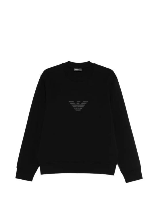 26SS 엠포리오 아르마니 긴팔 티셔츠 EM004541 AF10013 MC539 BLACK EAGLE LOGO