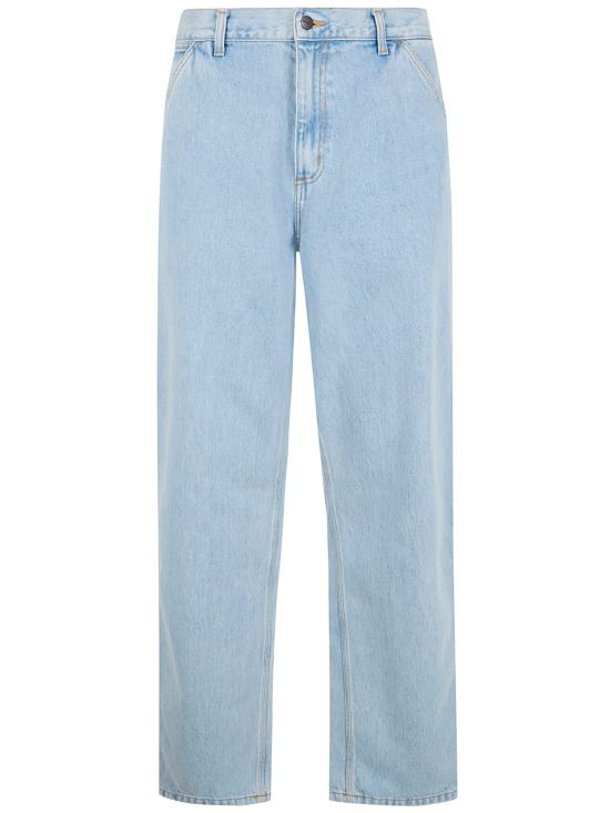 26SS 칼하트 WIP 스미스 데님 싱글 니 팬츠 I032024 L32 01A3 01A3 BLUE HEAVY STONE BLEACHED - CARHARTT WIP