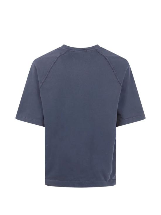 26SS 씨피 컴퍼니 라이트 플리스 숏슬리브 스웨트셔츠 20CMSS034A 002246G 888 TOTAL ECLIPSE - C.P. COMPANY