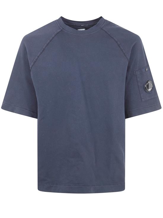 26SS 씨피 컴퍼니 라이트 플리스 숏슬리브 스웨트셔츠 20CMSS034A 002246G 888 TOTAL ECLIPSE