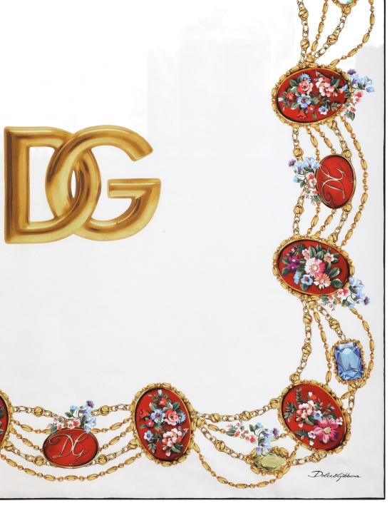 26SS 돌체앤가바나 머플러/스카프 FN090RGDDLK HA5ZD White - DOLCE & GABBANA