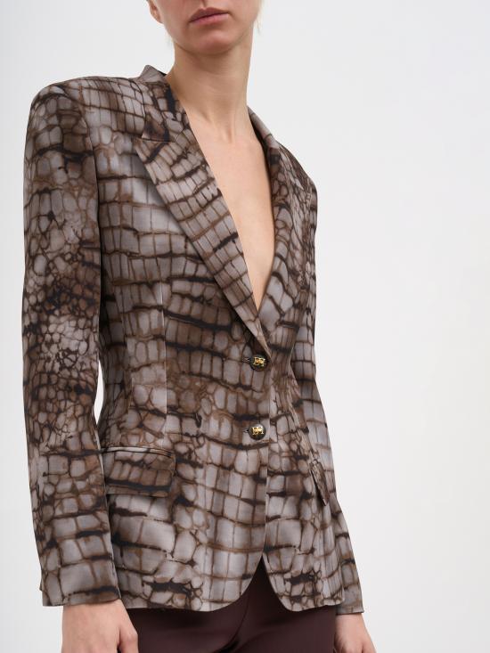 26SS 엘리자베타프랜치 자켓 NGI20761E2644 Brown - ELISABETTA FRANCHI