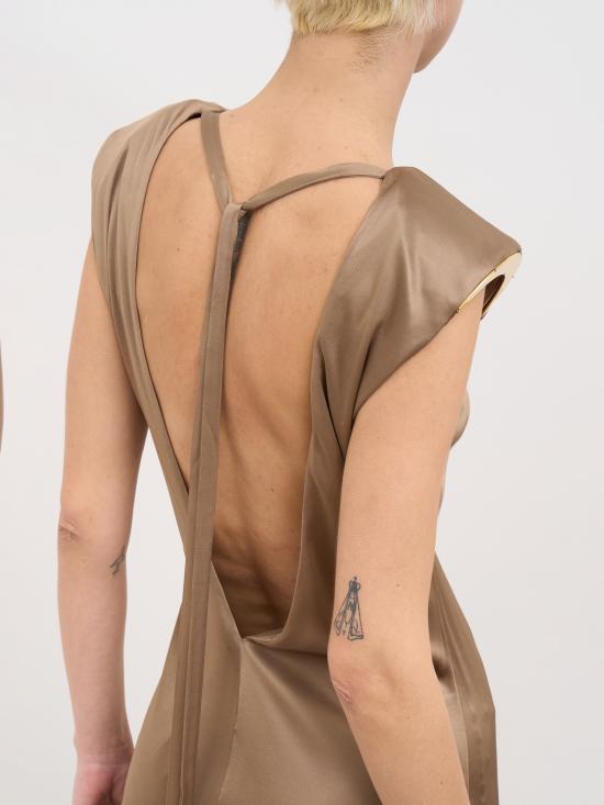 26SS 엘리자베타프랜치 롱 원피스 NABR2461E2229 Bronze - ELISABETTA FRANCHI