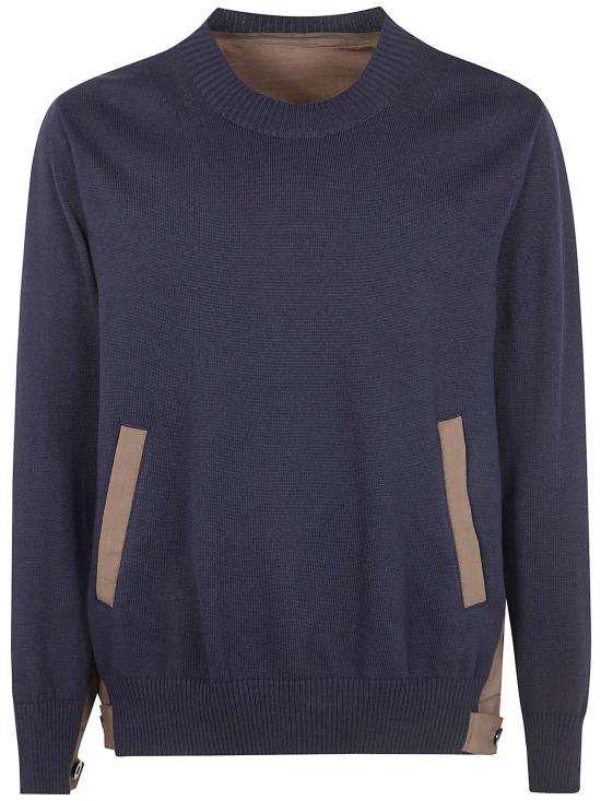 26SS 사카이 스웨터 26 03925M 234 NAVY TAUPE