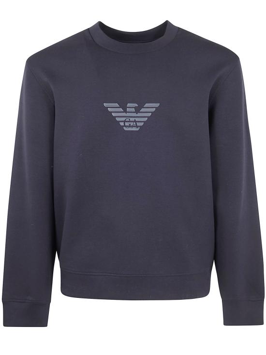 26SS 엠포리오 아르마니 긴팔 티셔츠 EM004541 AF10013 MB561 NAVY EAGLE LOGO