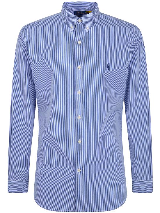 26SS 폴로 랄프로렌 긴팔 셔츠 710 928 254 007 098 BLUE WHITE HAIRLINE STRIP