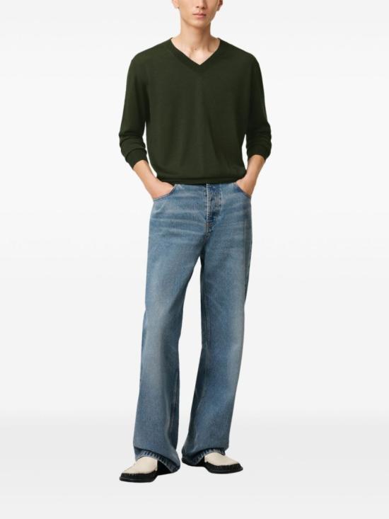 25SS 아미 긴팔 티셔츠 HKS266 KN0066 376 Green - AMI