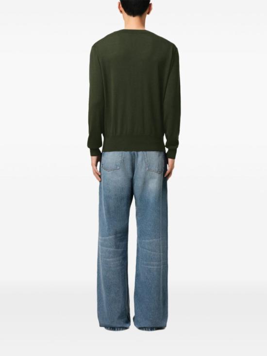 25SS 아미 긴팔 티셔츠 HKS266 KN0066 376 Green - AMI