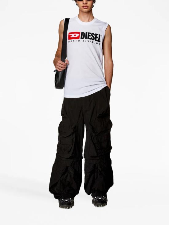 26SS 디젤 반팔 티셔츠 A105080GRAI 100 White - DIESEL