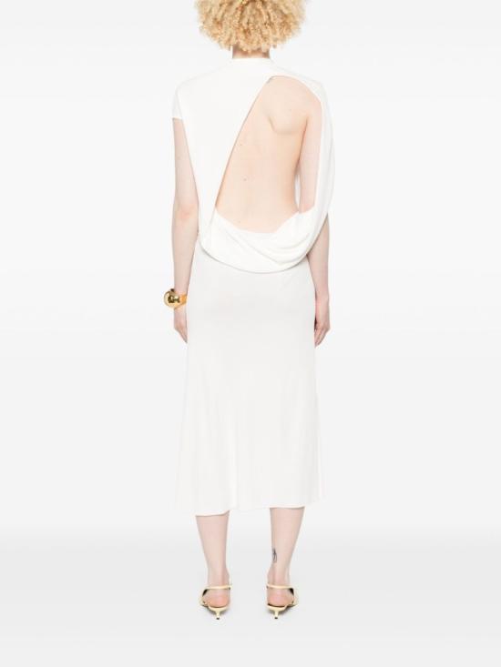 25SS 자크뮈스 미디 원피스 243DR193 1026 100 White - JACQUEMUS