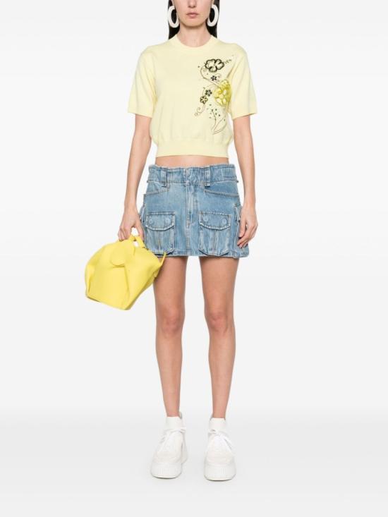 25SS 겐조 반팔 티셔츠 FF52PU4953CS 38 Yellow - KENZO