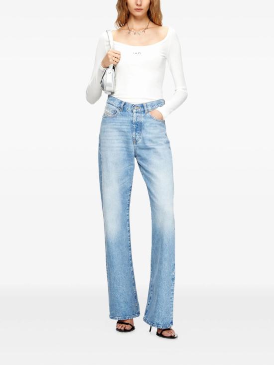 26SS 디젤 반팔 티셔츠 A199090JMBA 141 White - DIESEL