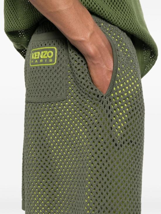 25SS 겐조 숏팬츠 FF55PA7113CI 50 Green - KENZO