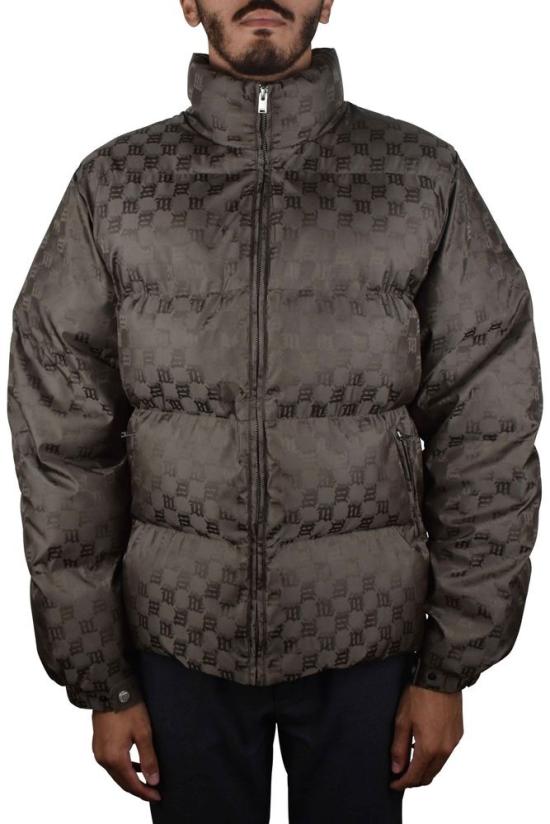  미스비헤이브 자켓 모노그램 로고가 새겨진 퀼팅 다운 재킷 - MISBHV