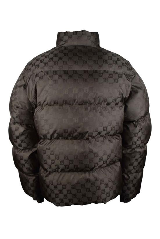  미스비헤이브 자켓 모노그램 로고가 새겨진 퀼팅 다운 재킷 - MISBHV