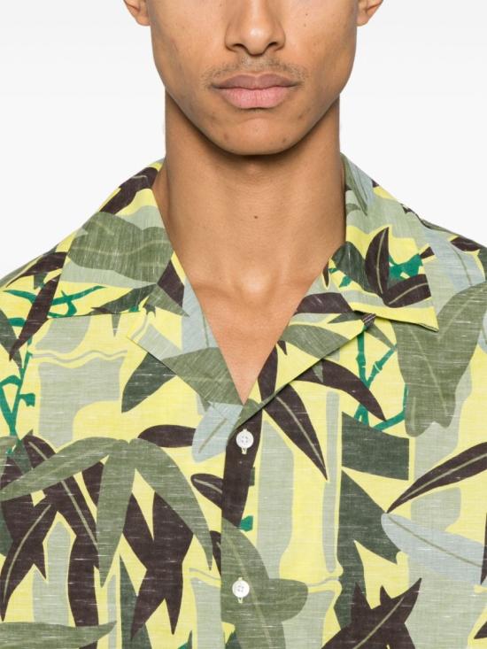  겐조 반팔 셔츠 FF55CH1309P1 45 Green - KENZO