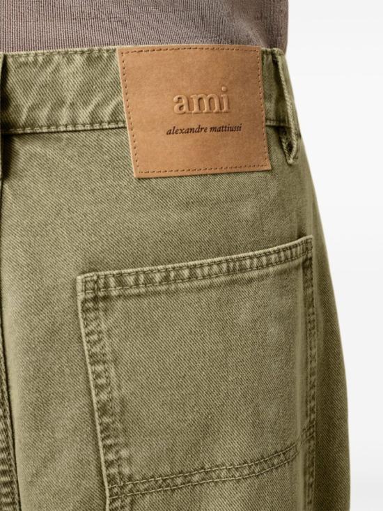 아미 데님 팬츠 HTR306 DE0064 375 Green - AMI