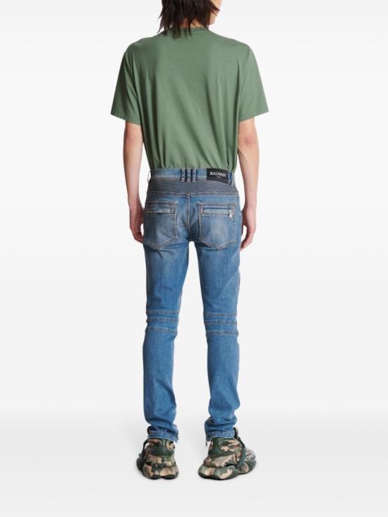  발망 데님 팬츠 EH1MG115DF44 6FF Blue - BALMAIN