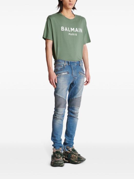  발망 데님 팬츠 EH1MG115DF44 6FF Blue - BALMAIN
