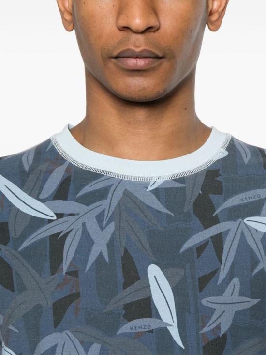 25SS 겐조 반팔 티셔츠 FF55TS4904SG 77 Blue - KENZO