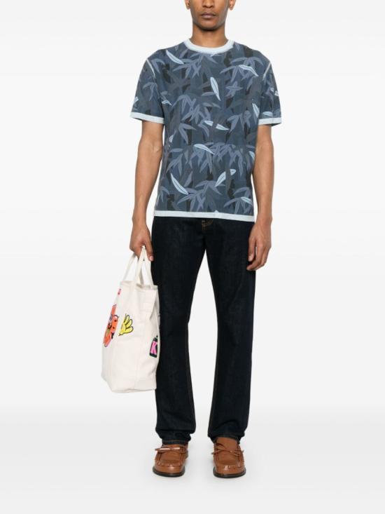 25SS 겐조 반팔 티셔츠 FF55TS4904SG 77 Blue - KENZO