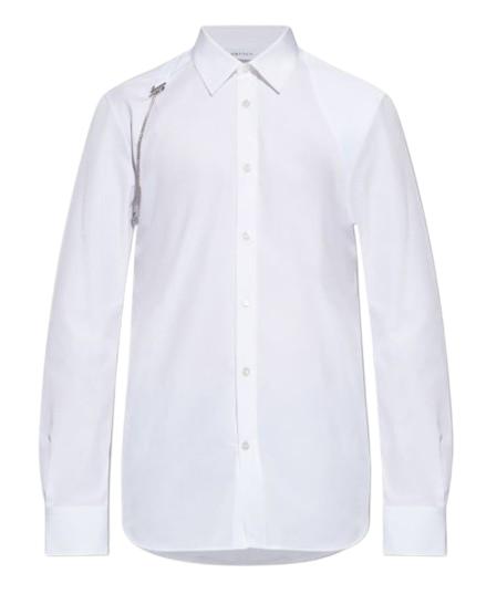 26SS 알렉산더 맥퀸 셔츠 851803 QNAAD9000 Optical white