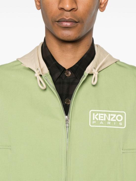 25SS 겐조 자켓 FF55BL1519GA 48 Green - KENZO
