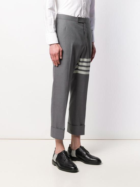  톰브라운 플레인 위브 4바 팬츠 MTC001A 06146 035 LT GREY - THOM BROWNE