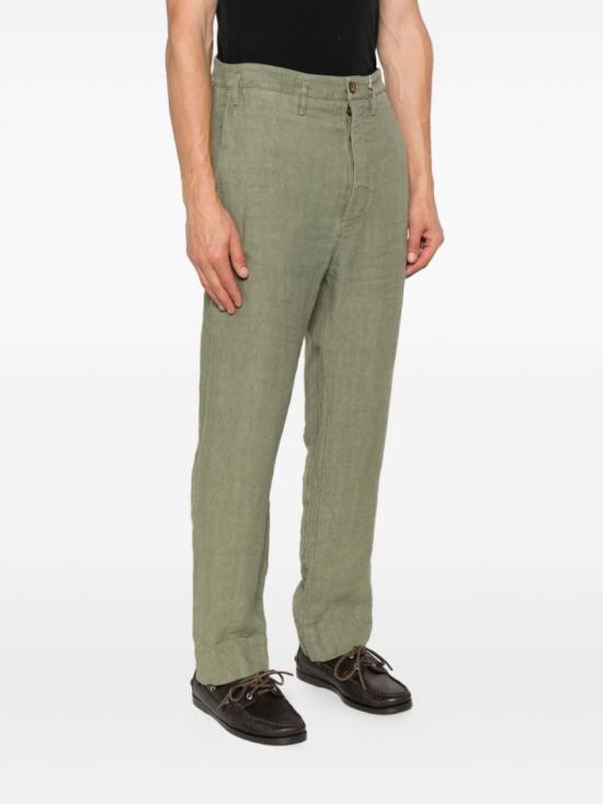 25SS 비비안웨스트우드 스트레이트 팬츠 2F01000L W012E M404 Green - VIVIENNE WESTWOOD