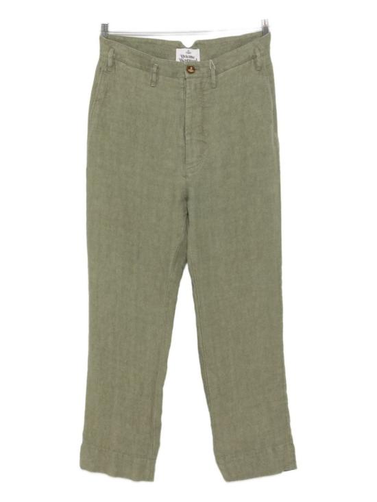 25SS 비비안웨스트우드 스트레이트 팬츠 2F01000L W012E M404 Green