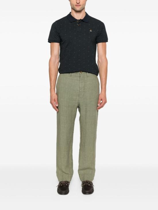 25SS 비비안웨스트우드 스트레이트 팬츠 2F01000L W012E M404 Green - VIVIENNE WESTWOOD