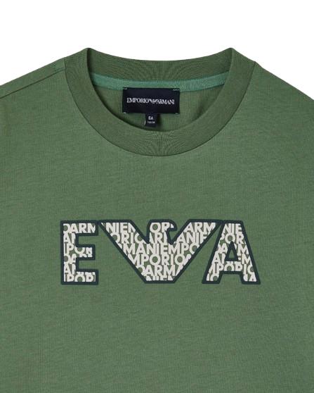 26SS [키즈] 알마니 티셔츠 EB000948 AF14503 U7173 Green - ARMANI