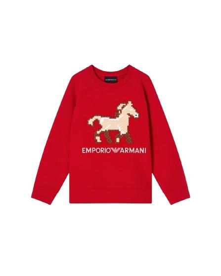 26SS [키즈] 알마니 트레이닝 상의 EB000915 AF10126 U5067 Red