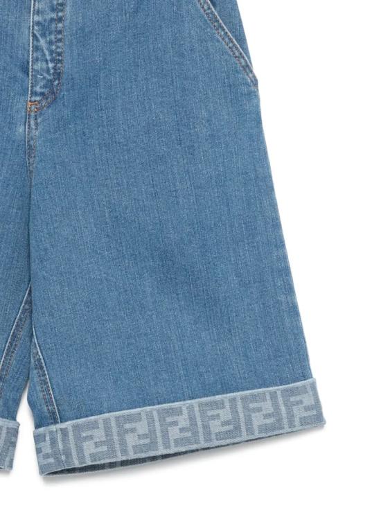 26SS [키즈] 펜디 쇼츠/버뮤다 JMF567 AVVU F0QG0 DARK BLU - FENDI