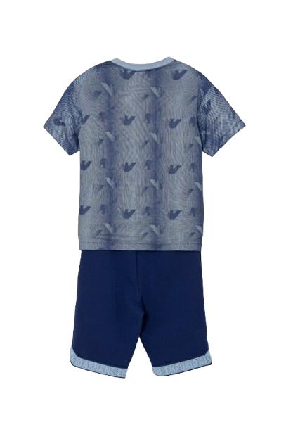 26SS [키즈] 알마니 캐주얼 세트 EB000959 AF24286 FB407 Blue - ARMANI