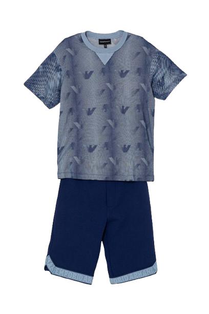 26SS [키즈] 알마니 캐주얼 세트 EB000959 AF24286 FB407 Blue