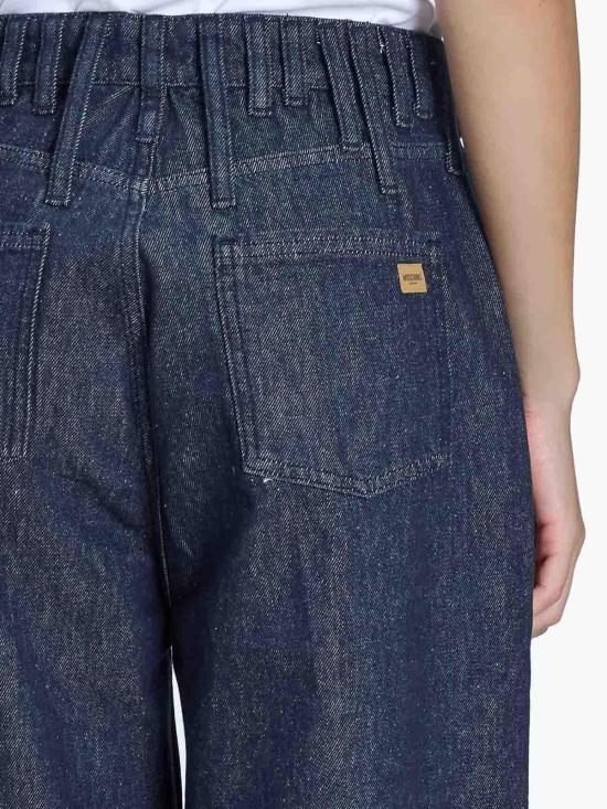 25FW 모스키노 스트레이트 팬츠 031582240290 Blue - MOSCHINO