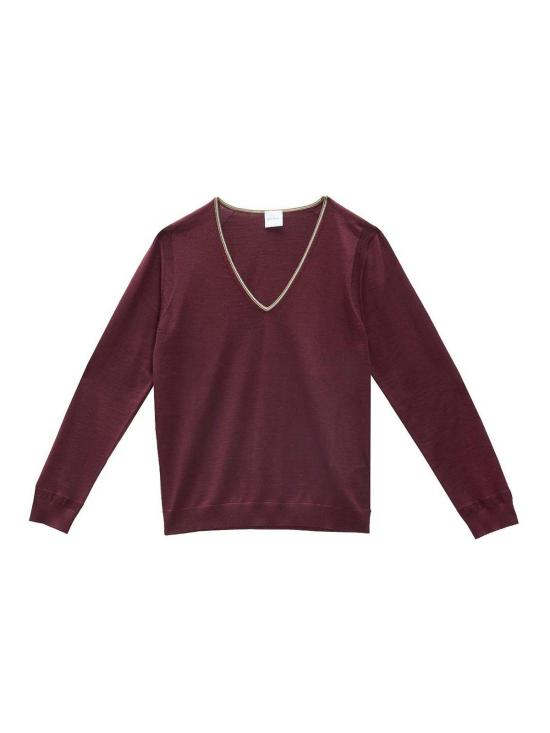 25FW 폴 스미스 긴팔 티셔츠 W1R543NT1114428 Dark Red