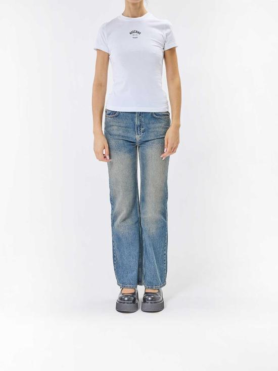 26FW 모스키노 반팔 티셔츠 070782361001 White - MOSCHINO