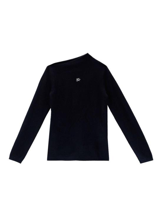  칼라거펠트 긴팔 티셔츠 A4W18042999 Black