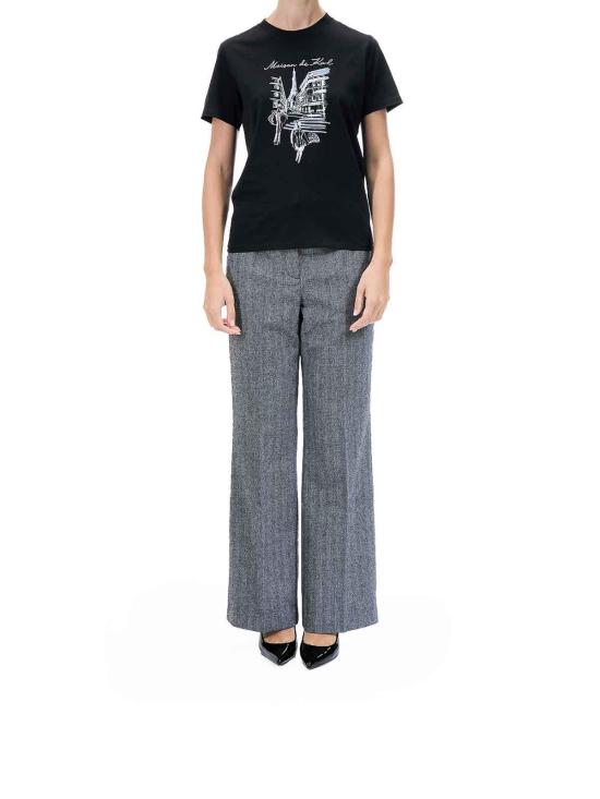 25FW 칼라거펠트 반팔 티셔츠 A4W17087999 Black - KARL LAGERFELD