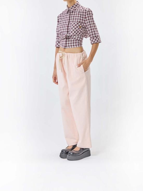25FW 모스키노 스트레이트 팬츠 034382200170 Pink - MOSCHINO