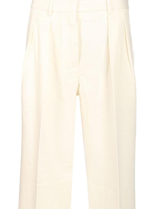 25FW 포르테포르테 수트 팬츠 14036F48A0219 White - FORTE FORTE