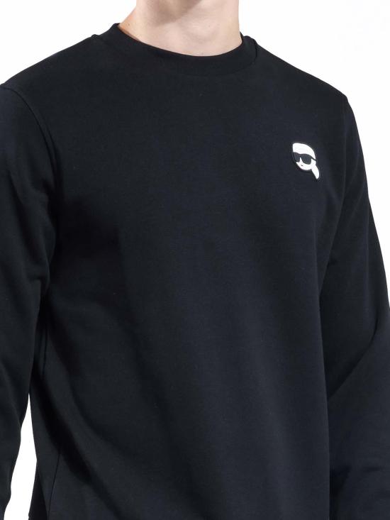  칼라거펠트 긴팔 티셔츠 705710500900990 Black - KARL LAGERFELD