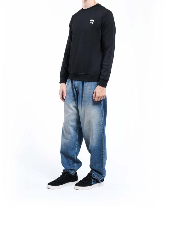  칼라거펠트 긴팔 티셔츠 705710500900990 Black - KARL LAGERFELD