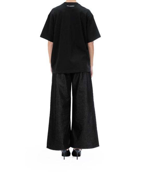 26SS 칼라거펠트 반팔 티셔츠 A4W17101999 Black - KARL LAGERFELD