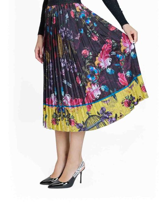 25FW 베르사체 미디 스커트 79HAE8P5NS721U39 Multicolour - VERSACE