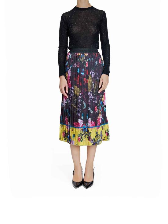 25FW 베르사체 미디 스커트 79HAE8P5NS721U39 Multicolour - VERSACE