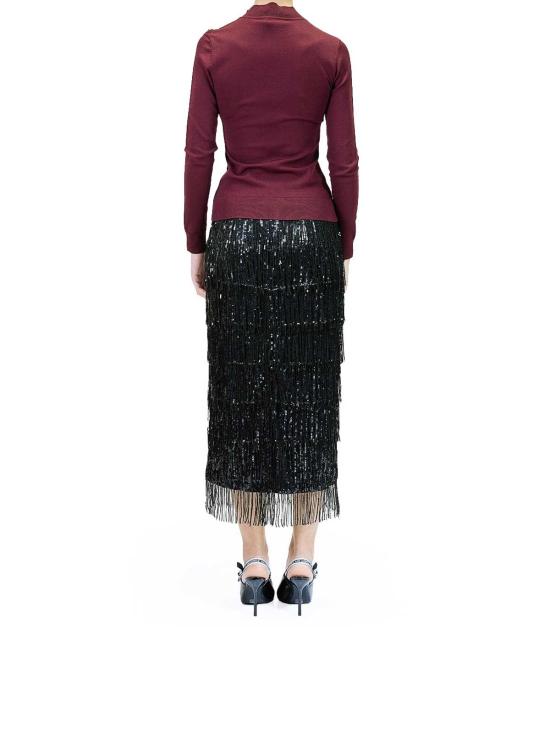 25FW 칼라거펠트 터틀넥 A4W18038548 Dark Red - KARL LAGERFELD