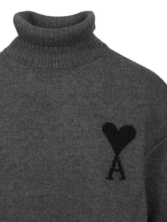  아미 스웨터 UKS8390180504 Grey - AMI